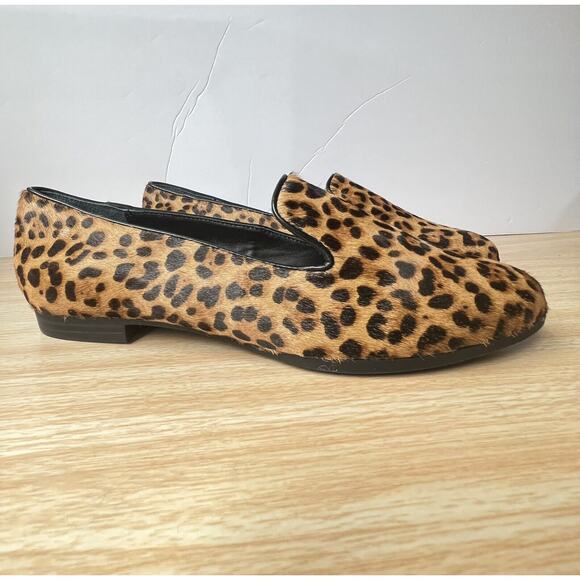 Alfani Oceanaa Step N Flex Leopard Cheetah Print Calf Hair Loafers Flats SZ 7.5M - Picture 9 of 15